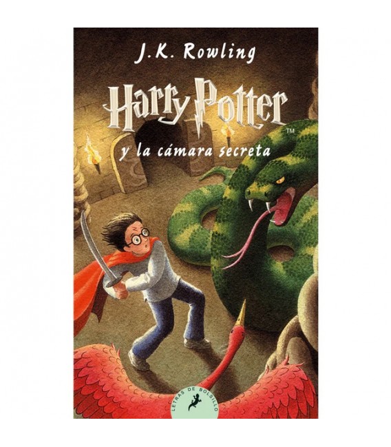 Libro Harry Potter y la camara secreta HP2 bolsillo
