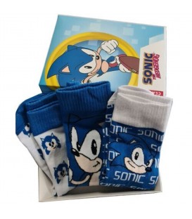 Pack de 3 pares de calcetines Sonic